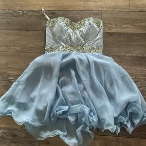 Baby blue homecoming dress
